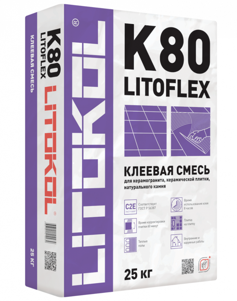 Купить LitoFlex K80-клеевая смесь (25kg bag) в Новосибирске #2