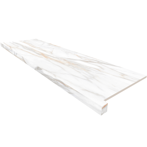 Купить Подоконник фронтальный SM02 33х120 непол. с боковыми выступами в-1