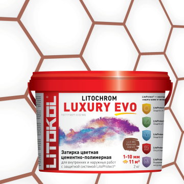 Купить LITOCHROM LUXURY EVO LLE 305 красный кирпич 2kg bucket в Белгороде