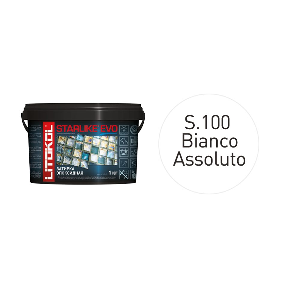 Купить STARLIKE EVO S.100 BIANCO ASSOLUTO затир.смесь (1kg bucket) в Новосибирске #2