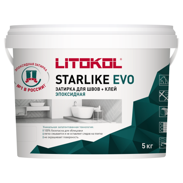 Купить STARLIKE EVO S.208 SABBIA затир.смесь (5kg bucket) в Москве-1