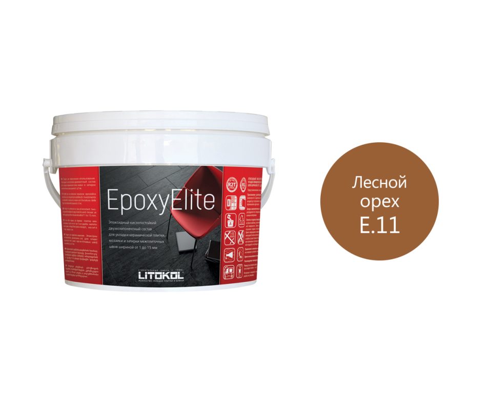 Купить EpoxyElite E.11 ЛЕСНОЙ ОРЕХ затир. смесь 1,0 kg bucket в Новосибирске #2