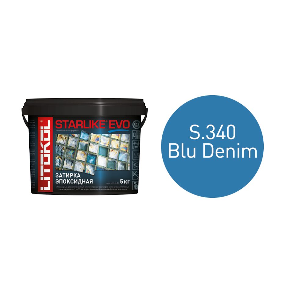 Купить STARLIKE EVO S.340 BLU DENIM затир.смесь (5kg bucket) в Новосибирске