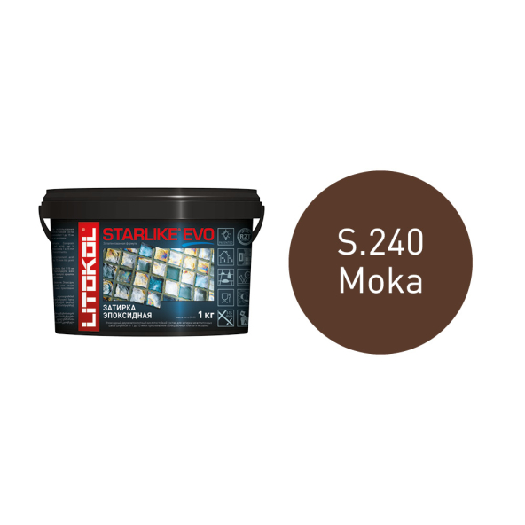 Купить STARLIKE EVO S.240 MOKA эпоксидный состав 1,0 kg bucket в Москве-2