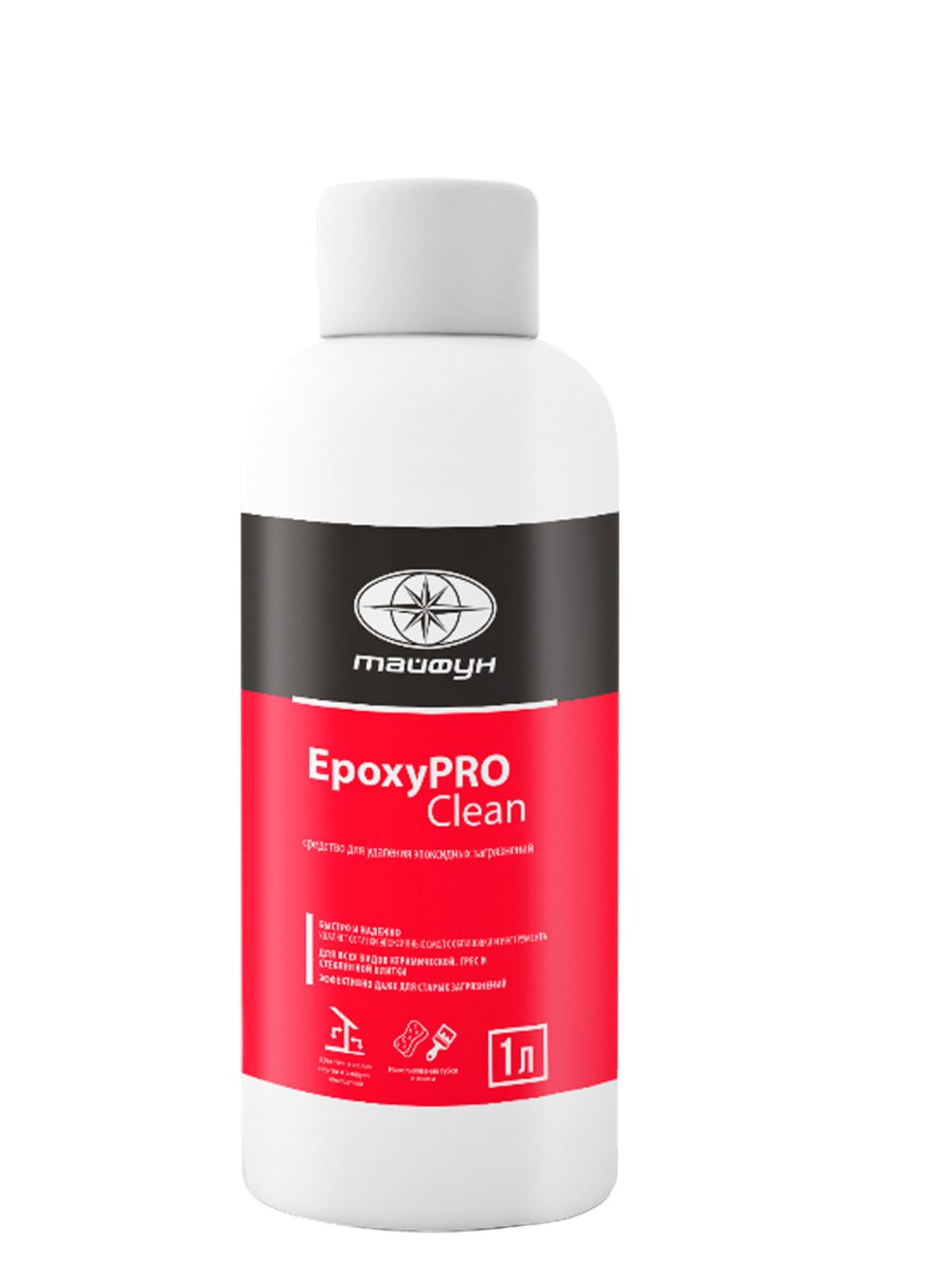 Купить Средство для удаления эпоксидных загрязнений "Тайфун "EpoxyPRO Clean", бут. 1л (Италия) в Новосибирске