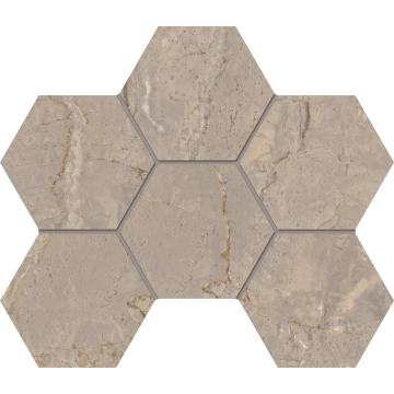Купить Мозаика BR02 Гексагон 25x28,5x9 непол. в Новосибирске