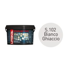 Купить STARLIKE EVO S.102 Bianco Ghiaccio (белый) затир.смесь (1kg bucket) в Новосибирске #2