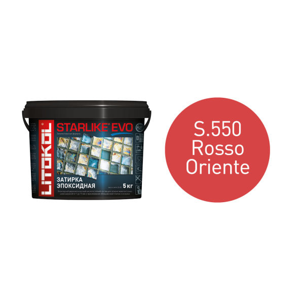 Купить STARLIKE EVO S.550 ROSSO ORIENTE затир.смесь (5kg bucket) в Нижнем Новгороде-1