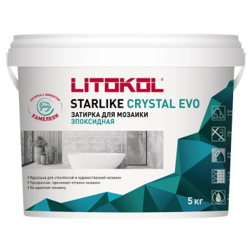Купить STARLIKE EVO S.202 NATURALE эпоксидный состав для укладки и затирки мозаики и керамической плитки 5kg bucket в Новосибирске