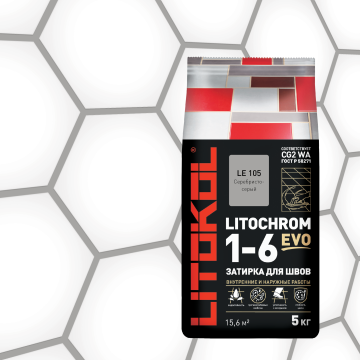 Купить LITOCHROM 1-6 EVO LE 105 серебристо-серый 5kg Al.bag в Москве