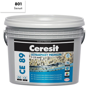 Купить Эпоксидная затирка Ceresit CE89 2,5kg White 801 в Новосибирске