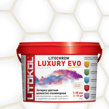 Купить LITOCHROM LUXURY EVO LLE 205 жасмин 2kg bucket в Белгороде