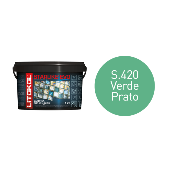 Купить STARLIKE EVO S.420 VERDE PRATO затир.смесь (1kg bucket) в Новосибирске-1