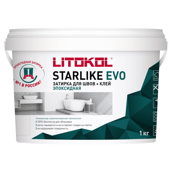 Купить STARLIKE EVO S.240 MOKA эпоксидный состав 1,0 kg bucket в Москве-1
