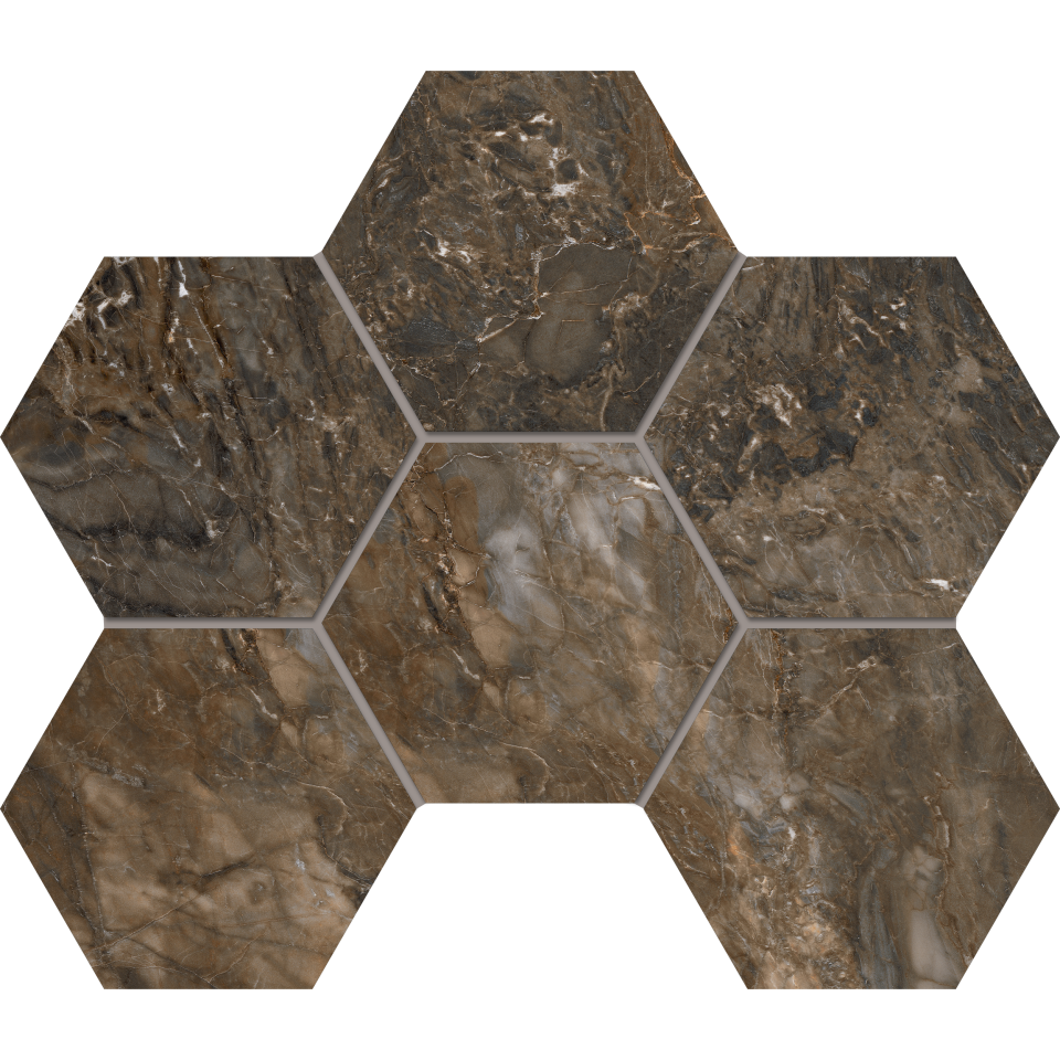 Купить Мозаика BR04 Гексагон 25x28,5 полир. в Новосибирске