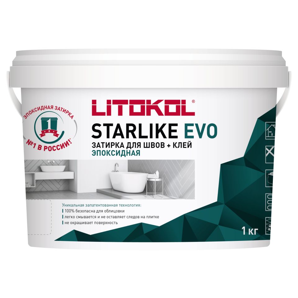 Купить STARLIKE EVO S.100 BIANCO ASSOLUTO затир.смесь (1kg bucket) в Новосибирске