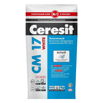 Купить Сeresit CM17 White/5кг Белый Плиточный клей для мозаики и мрамора, РФ в Краснодаре