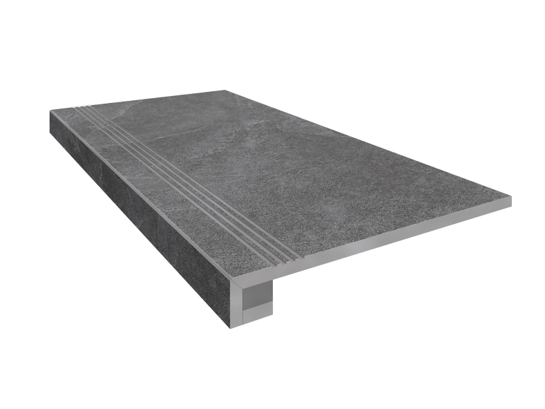 Купить Комплект (Ступень TE03 (33x120) непол. (прямоугол. бортик) с насечками + Подступенок (14,5x120)) в Москве-1