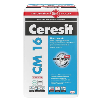 Купить Сeresit CM16/25кг Плиточный клей для керамогранита снаружи, РФ в Нижнем Новгороде