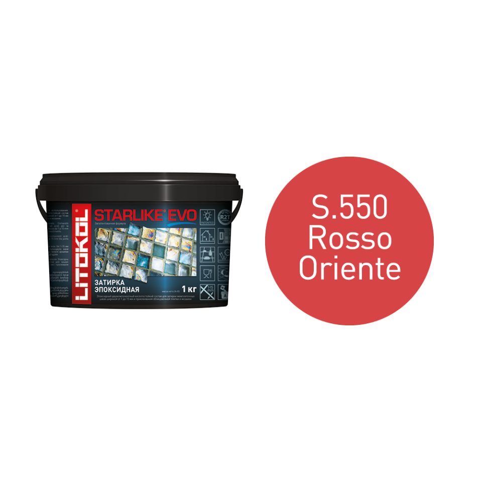 Купить STARLIKE EVO S.550 ROSSO ORIENTE затир.смесь (1kg bucket) в Новосибирске