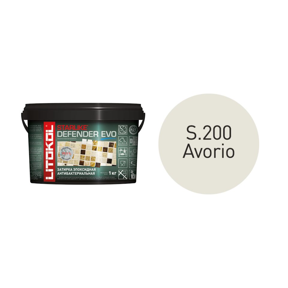 Купить STARLIKE Defender EVO S.200 AVORIO эпоксидный состав 2,0 kg bucket в Новосибирске #2