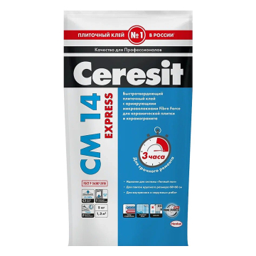 Купить Сeresit CM14 Express/5кг Быстрый Плиточный клей для керамогранита, РФ в Нижнем Новгороде
