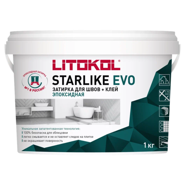 Купить STARLIKE EVO S.810 VERDE CAPRI затир.смесь (1kg bucket) в Нижнем Новгороде-1