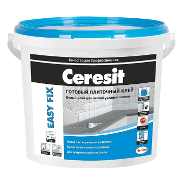 Купить Ceresit Easy Fix/3,5кг Белый готовый Плиточный клей, Англия в Уфе