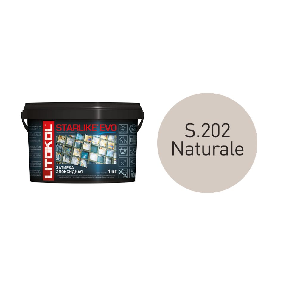 Купить STARLIKE EVO S.202 NATURALE затир.смесь (1kg bucket) в Новосибирске #2