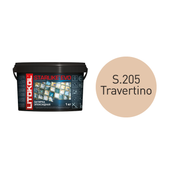 Купить STARLIKE EVO S.205 TRAVERTINO затир.смесь (1kg bucket) в Воронеже